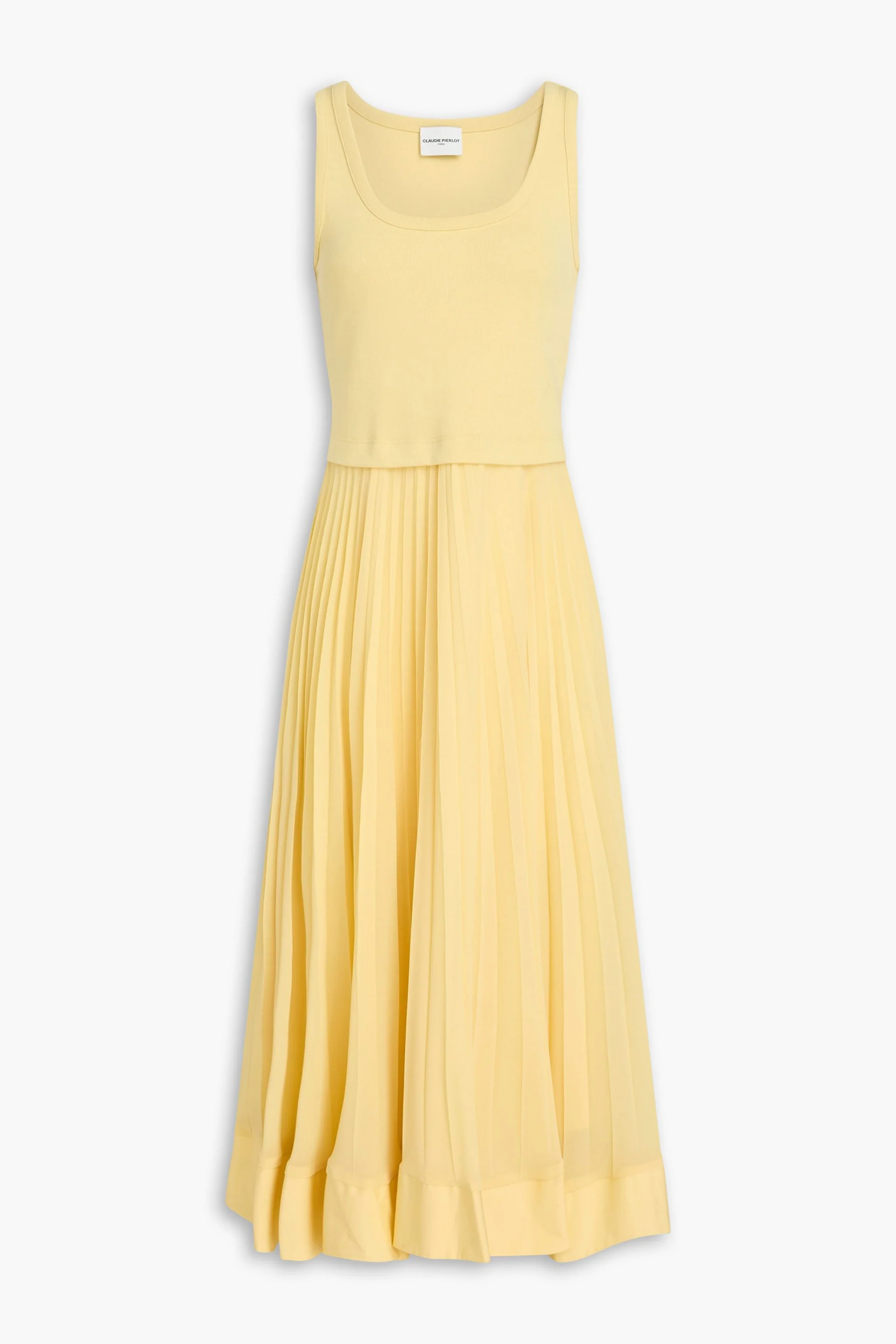 Katoenen Jacquard en Popline Midi-jurk